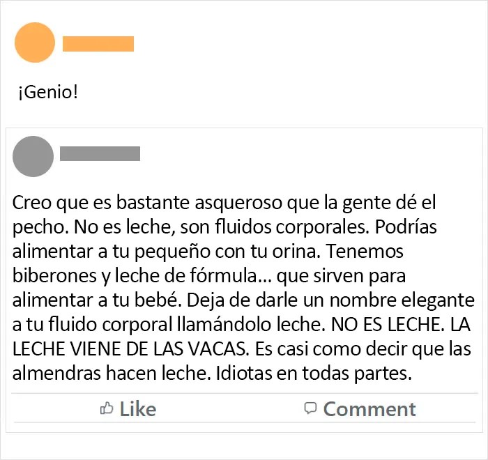 La leche solo viene de las vacas