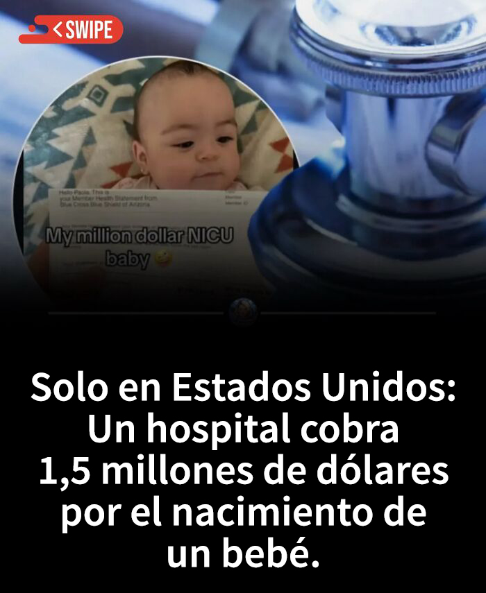 Bebé en hospital neonatal con facturas médicas altas y consecuencias impactantes por bebidas energéticas.