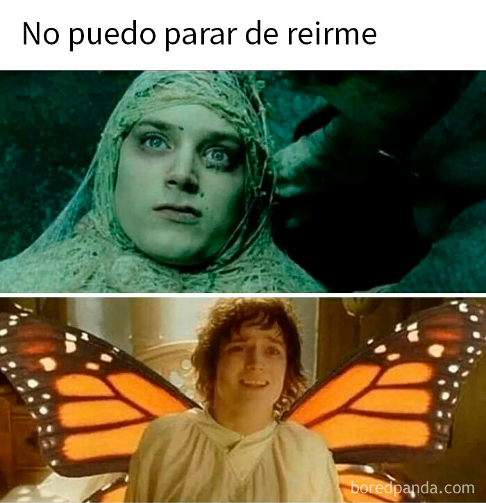 Memes divertidos de El Señor de los Anillos con escenas icónicas que inspiran maratones de películas.