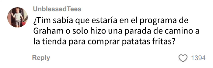 Comentario en redes sobre Timothée Chalamet con referencia a la corrección y reacción pública hacia Emma Thompson.