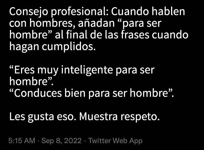 Consejo con humor para mujeres usando frases sarcásticas que cierran conversaciones con hombres de forma aguda y divertida.