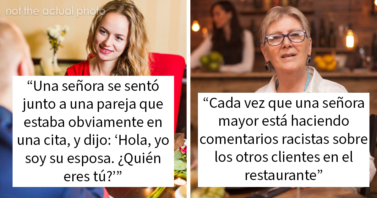 20 Camareros que vivieron momentos muy incómodos al acercarse a la mesa en mal momento