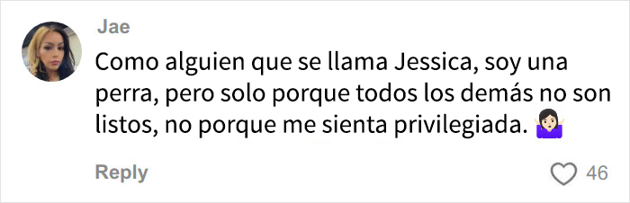 Comentario de usuaria llamada Jessica hablando sobre estereotipos relacionados con mujeres millennial groseras y generaci&oacute;n Z.