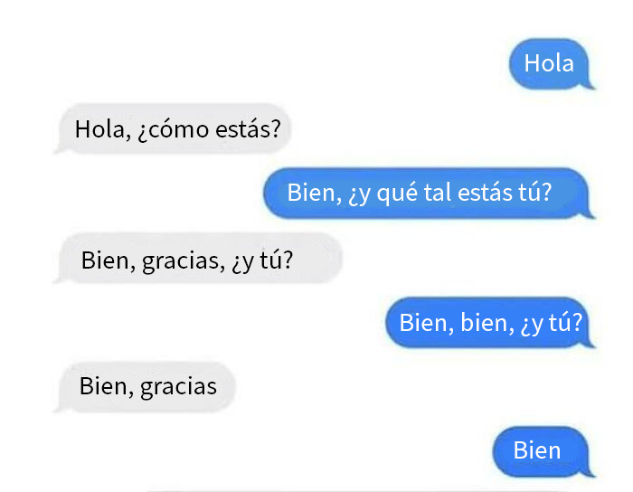 Captura de pantalla de texto divertido entre pareja con mensajes hilarantes para reír juntos.