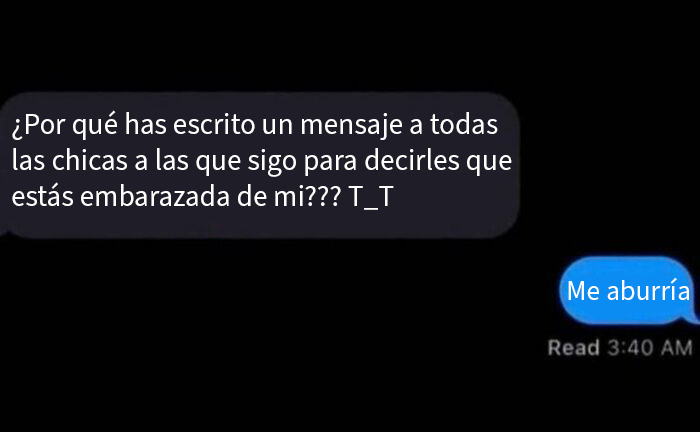 Captura de pantalla de mensajes de texto cómicos mostrando conversaciones divertidas para reír juntos.