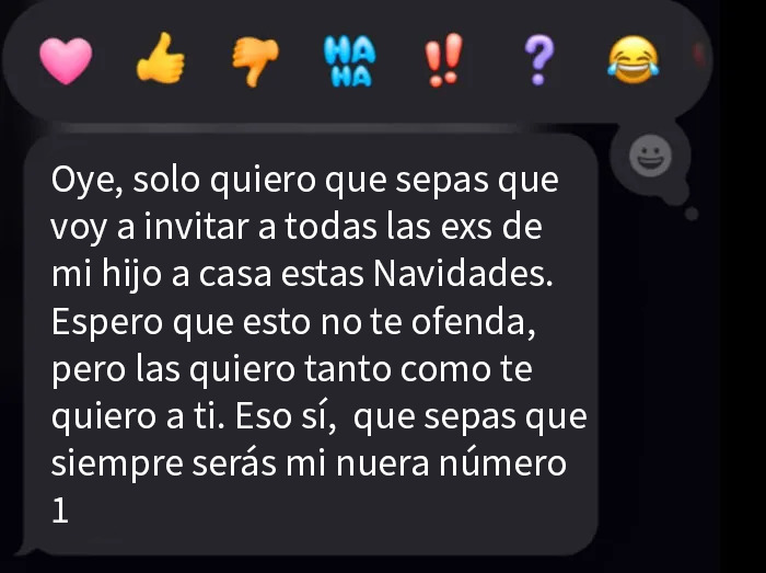 Texto extraño de suegra llamando a nuera número uno en mensajes que provocan bloquear contacto en redes sociales.