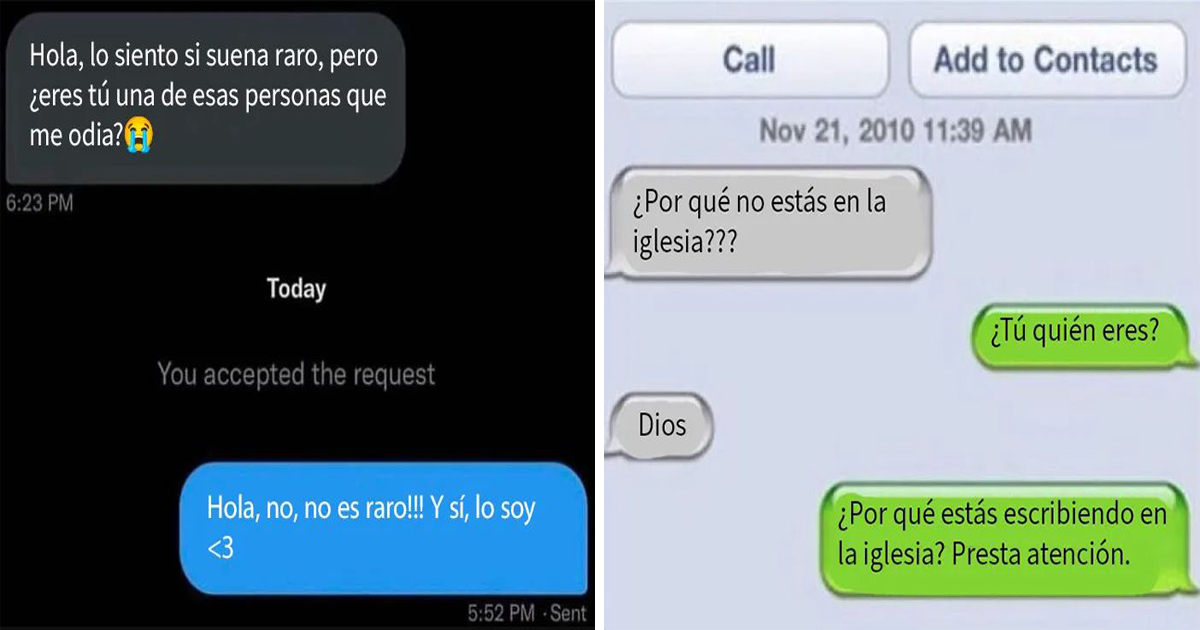 20 Divertidos mensajes de texto con un giro inesperado