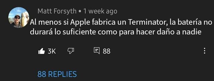 Comentario sarcástico en redes sociales con 3 mil me gusta y 88 respuestas, uno de los mejores comentarios y respuestas sociales.