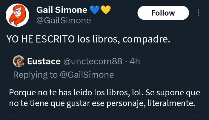 No sabe que es guionista de Marvel