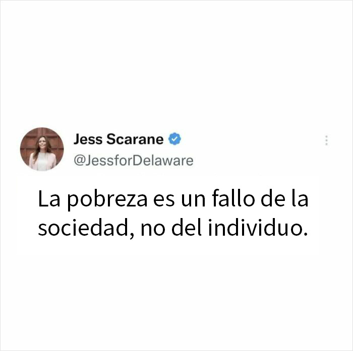 Meme con cita sobre pobreza destacando que es fallo de la sociedad no del individuo, relacionado con memes para animar hoy.