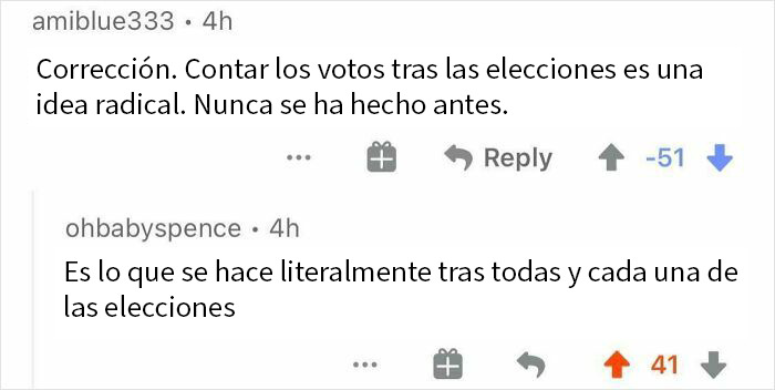 Qué idea extraña esa de contar los votos