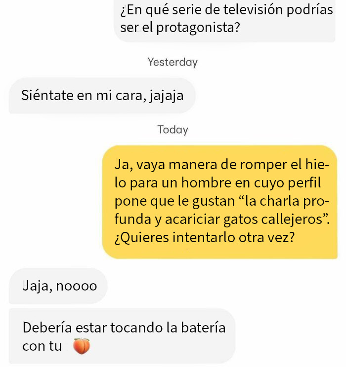 Mi primera vez en app de citas y me saltan con esto