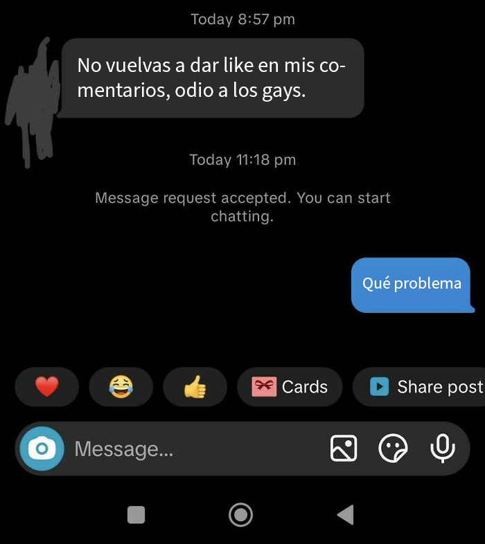 Solo di like a un comentario cualquiera que vi, y me llegó esto