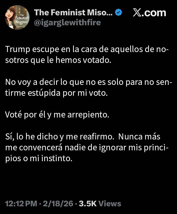 Traición a sus principios