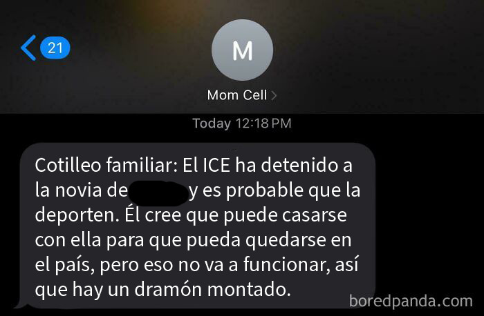 Mi primo MAGA lleva un tiempo saliendo con una inmigrante indocumentada y ahora la van a deportar. Ojalá me lo estuviera inventando.