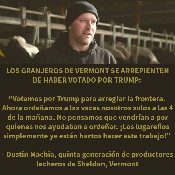 "Los lugareños ya no quieren hacer este trabajo tan mal pagado". Arreglado