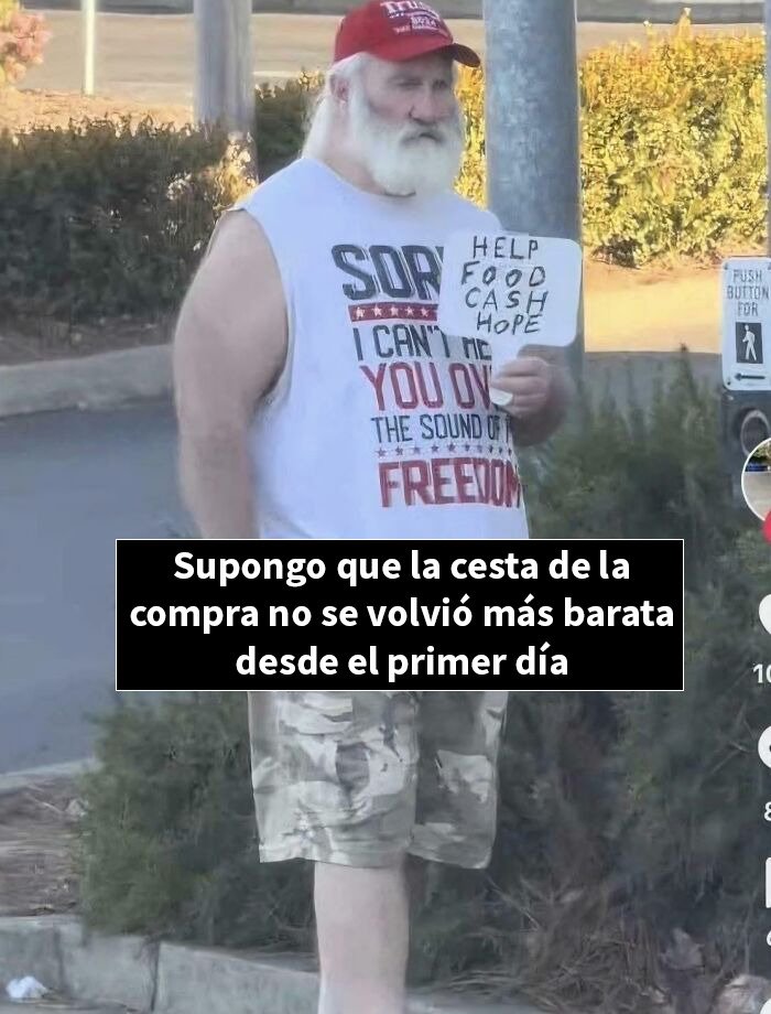 Ayuda, comida, dinero, esperanza