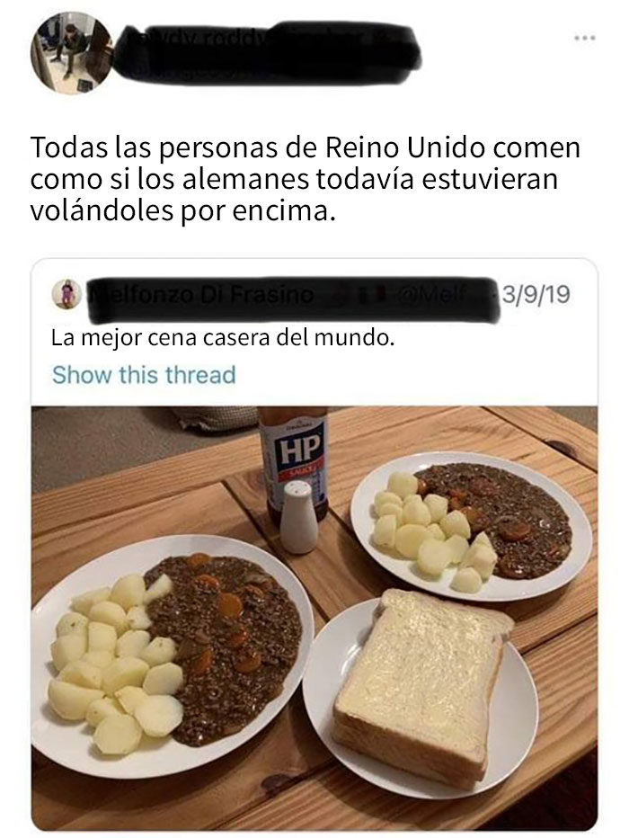 No muy fan de la cocina británica