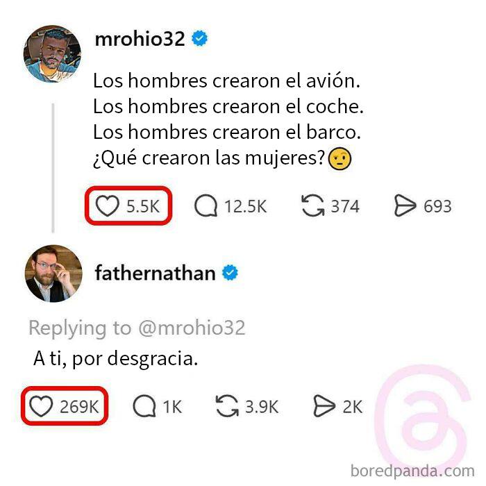 Una mujer lo hizo a él