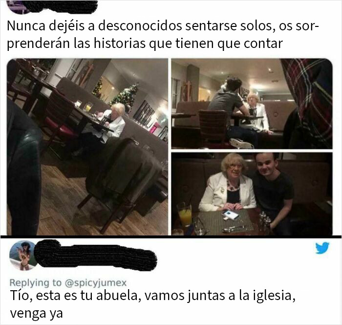Llamada de atención por usar a su propia abuela para que le hagan caso en internet