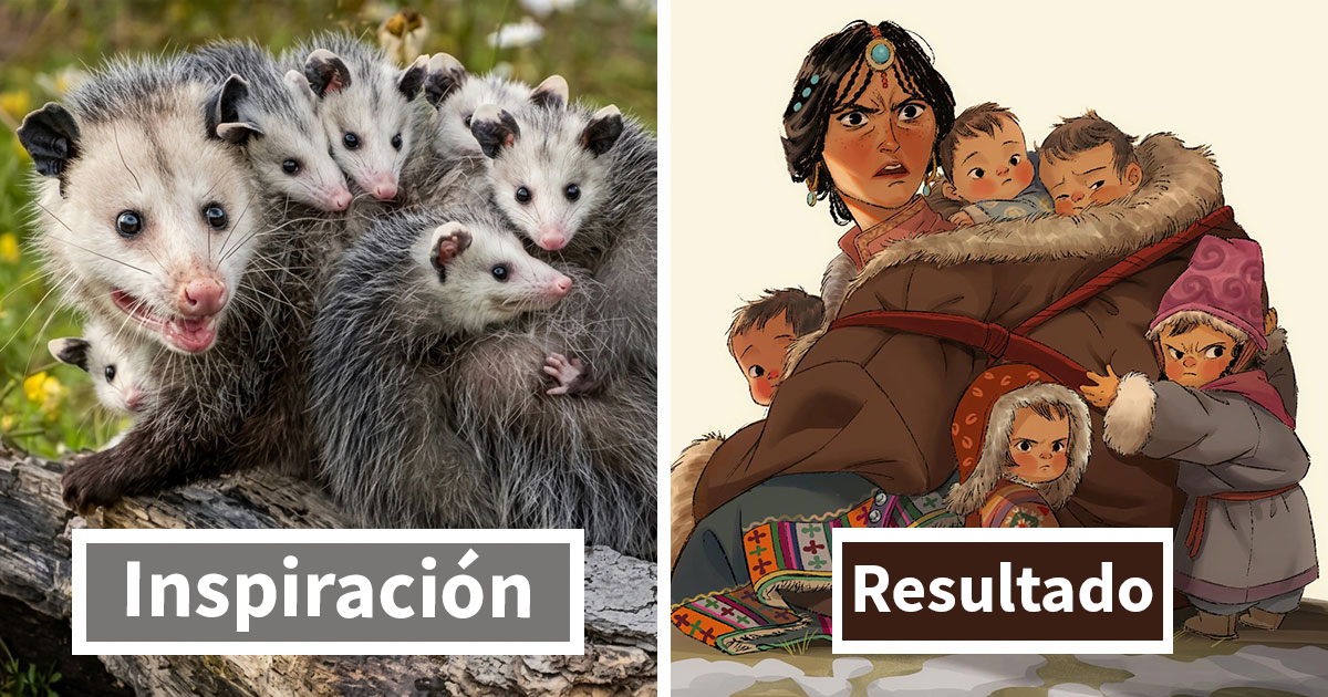 Esta ilustradora reinventó animales y lugares como personajes humanos en 22 divertidas obras de arte