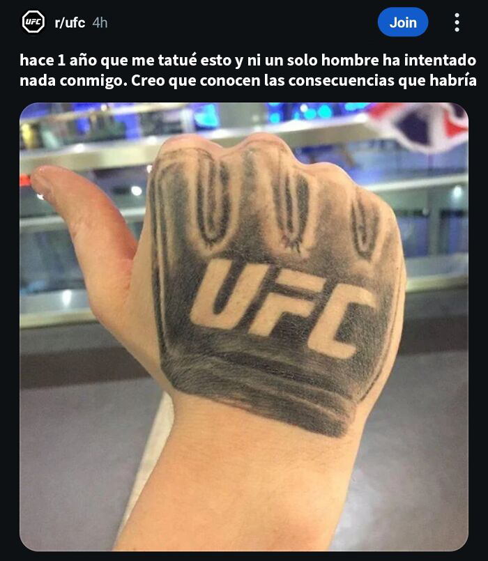 Yo no tengo tatuajes y tampoco ha intentado nadie nada eh