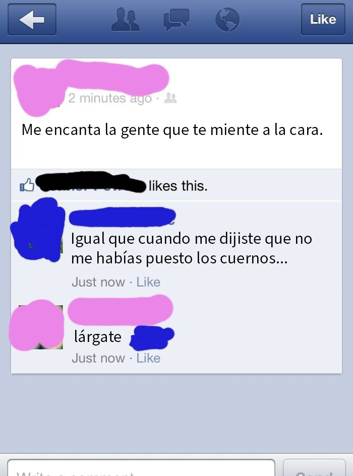 Zasca de su ex