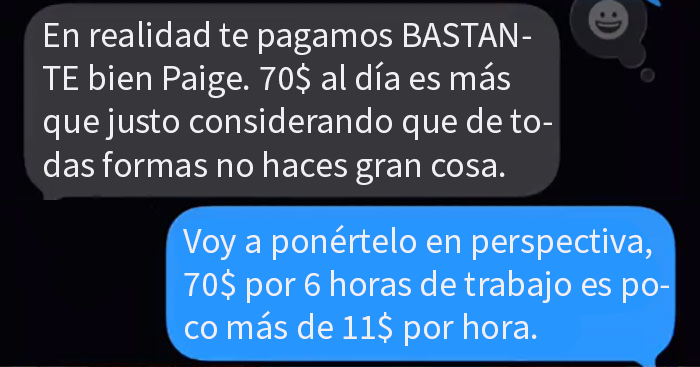 Esta ni&ntilde;era se volvi&oacute; viral tras compartir los mensajes de texto de unos padres enfadados con ella