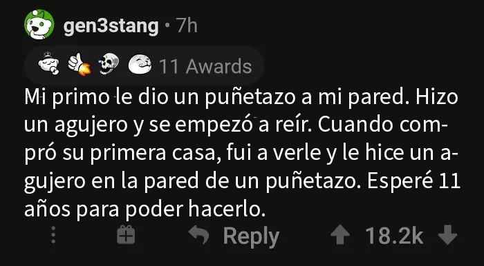 11 años esperando vengarse