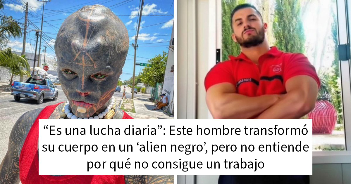 Este hombre se hizo modificaciones corporales para convertirse en un «alien negro», pero le ha costado su empleo