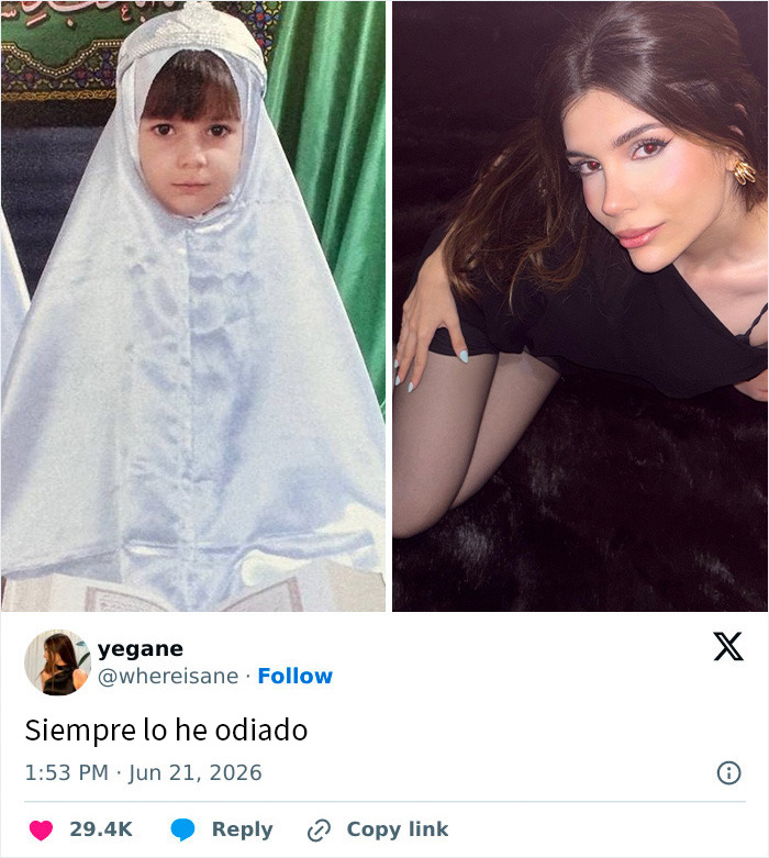 15 Side-By-Sides Showing What Letting Go Of The Hijab Looks Like For Real Women