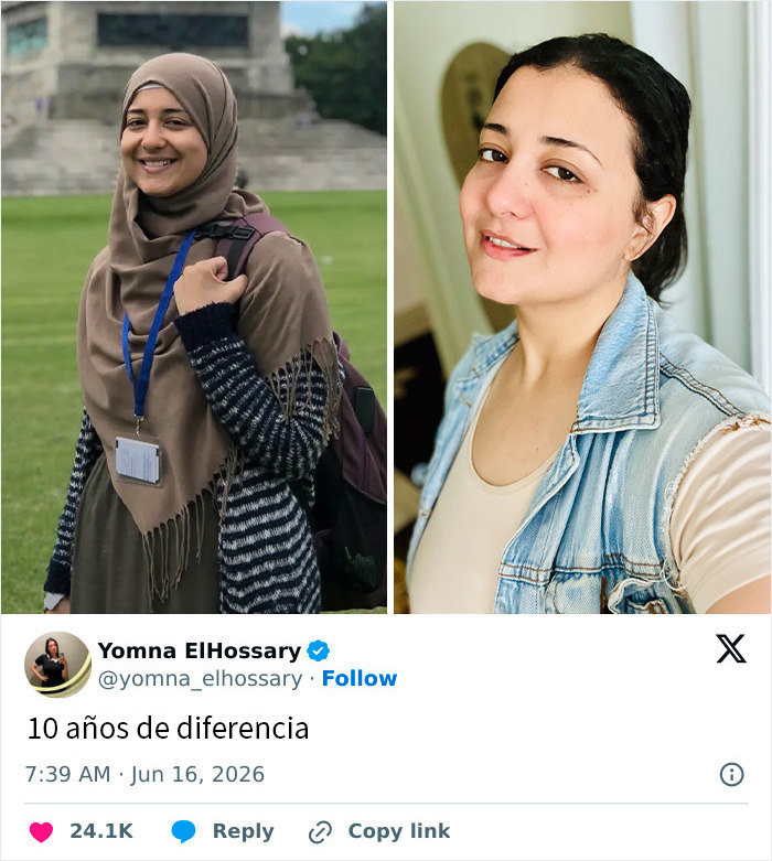 15 Side-By-Sides Showing What Letting Go Of The Hijab Looks Like For Real Women