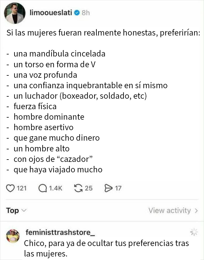 Asi te gustan los hombres a ti, amigo