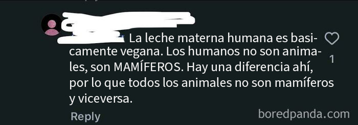 La leche humana es vegana