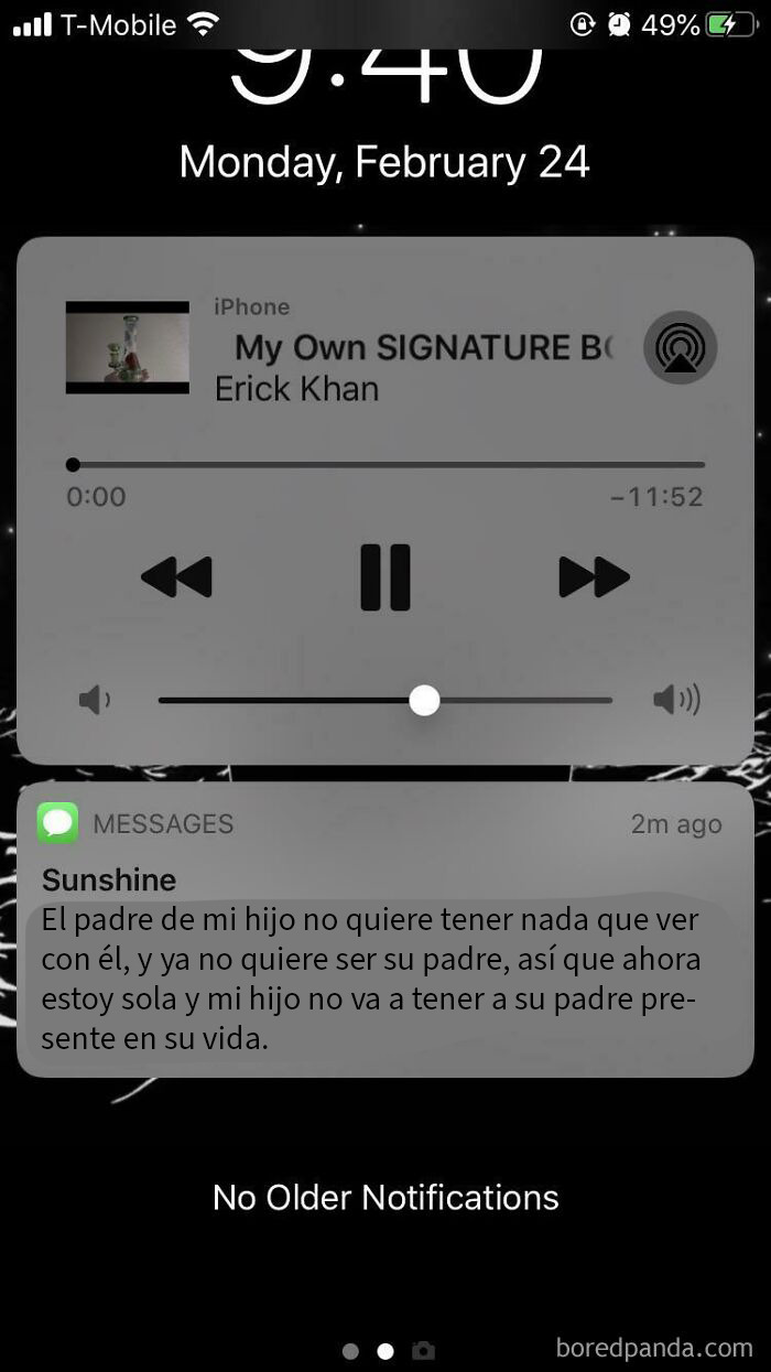 Papá no quiere saber nada del bebé