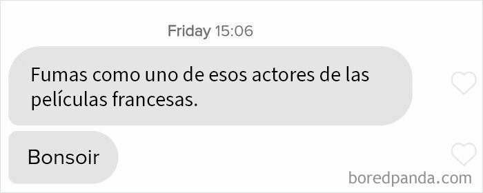 Una chica me escribió esto en Tinder y no se me ocurrió una respuesta ingeniosa. Ayuda, por favor.