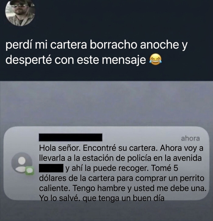 ¿Es moral rescatar la billetera de alguien pero también quedarte con algo para ti?