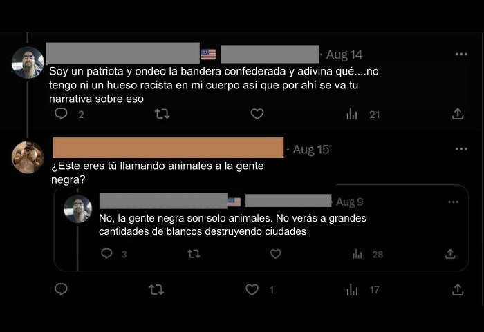 Esa vez que le recordé a un racista que sus tuits son públicos