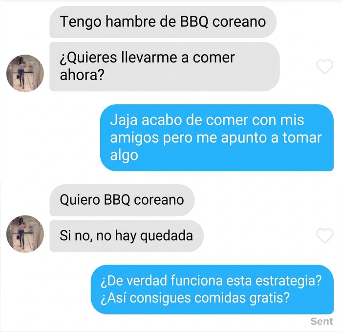 Esta chica en tinder