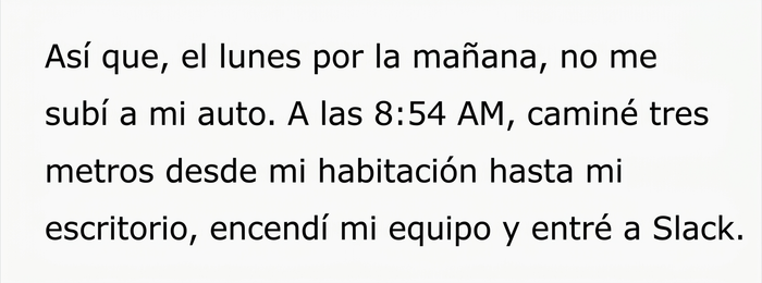 Este jefe espera que su empleado vuelva a la oficina tras 6 años trabajando en remoto, y él demuestra que su oficina en casa fue aprobada por RRHH Este jefe espera que su empleado vuelva a la oficina tras 6 años trabajando en remoto, y él demuestra que su oficina en casa fue aprobada por RRHH