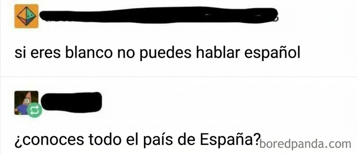 Los blancos no pueden aprender español