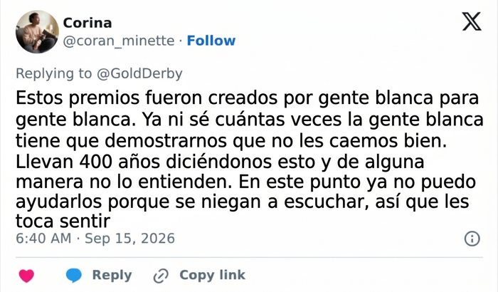 Los fans descubren una tendencia alarmante entre los ganadores de los premios Emmy que enfurece a mucha gente Los fans descubren una tendencia alarmante entre los ganadores de los premios Emmy que enfurece a mucha gente