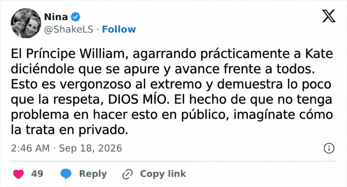 Crece la preocupación por Kate Middleton tras un video que capta el comportamiento público del Príncipe William hacia ella Crece la preocupación por Kate Middleton tras un video que capta el comportamiento público del Príncipe William hacia ella
