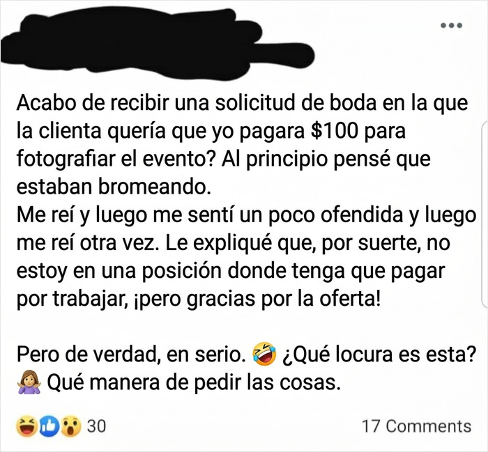 Pagar por trabajar