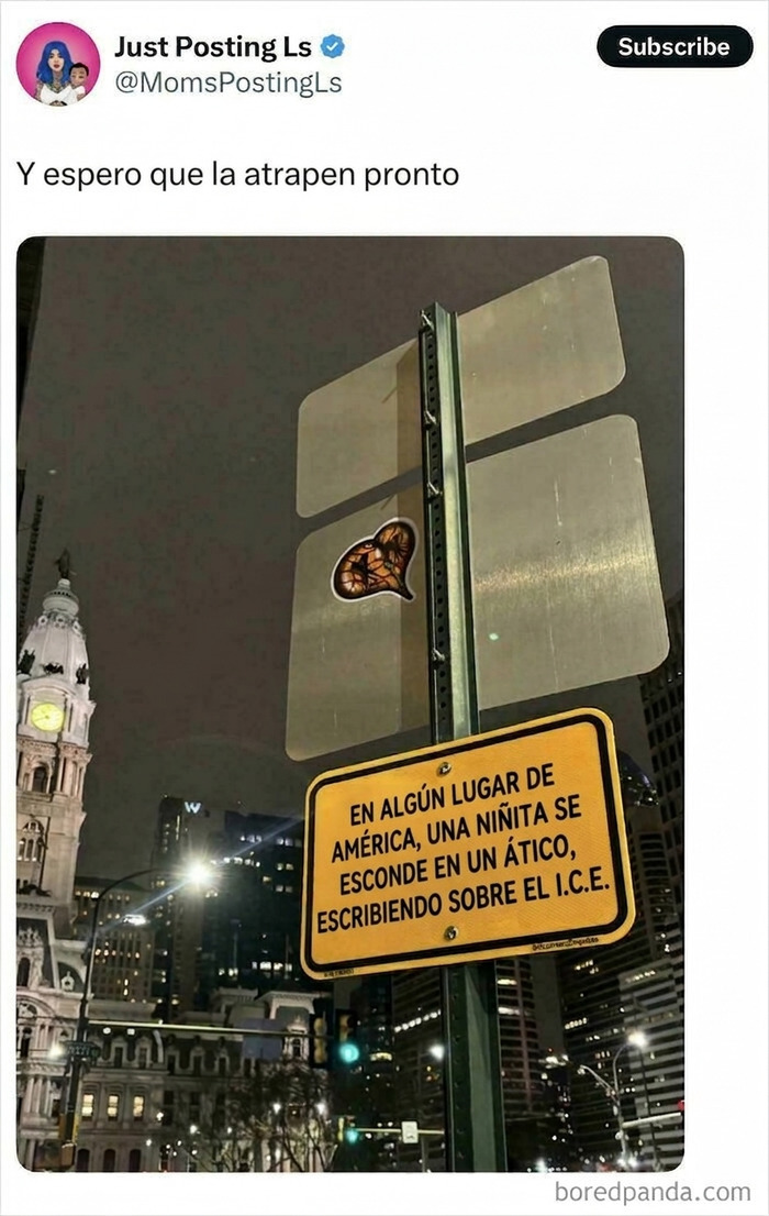 Imagina ver ese cartel y pensar esto lo primero
