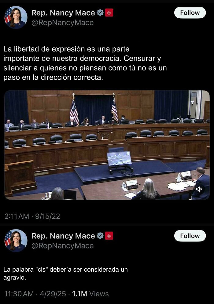 Libertad de expresión para mi, pero no para otros