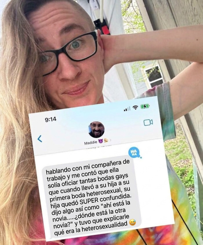 Nunca vio a una pareja hetero