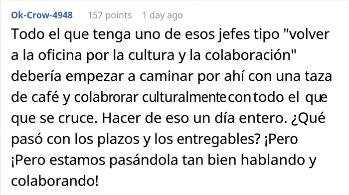 Este jefe espera que su empleado vuelva a la oficina tras 6 años trabajando en remoto, y él demuestra que su oficina en casa fue aprobada por RRHH Este jefe espera que su empleado vuelva a la oficina tras 6 años trabajando en remoto, y él demuestra que su oficina en casa fue aprobada por RRHH