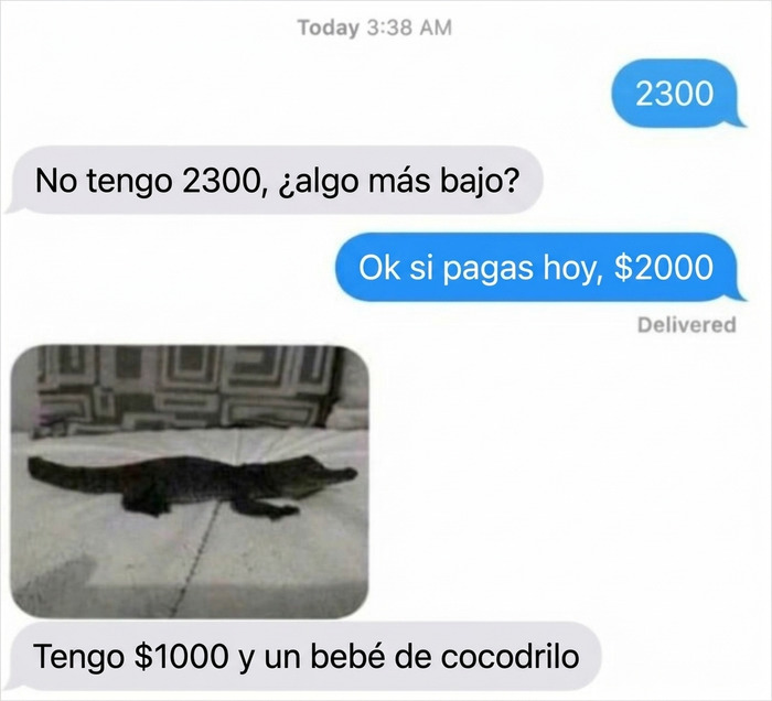 Al menos no es lo típico