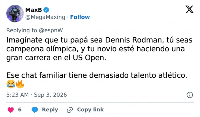 Se vuelve viral una mujer que bailaba en el US Open, y todos se asombran al saber quién es su padre Se vuelve viral una mujer que bailaba en el US Open, y todos se asombran al saber quién es su padre